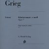 EDVARD GRIEG: SONATA IN E MINOR OP.7: PIANO SOLO